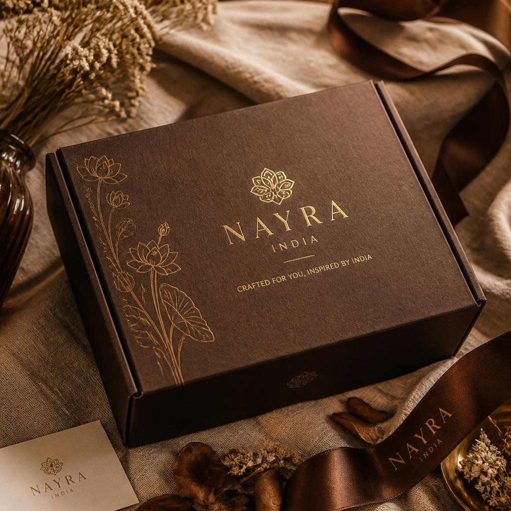 Custom branded box with logo print